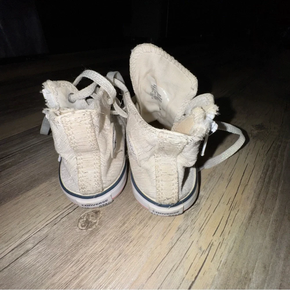 Converse Kids Cream High-Top Sneakers